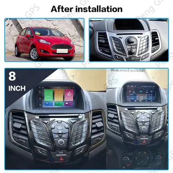 Android 10.0 CD, DVD Grotuvo 2013-2016 m. Ford Fiesta Touchscreen, Multimedia, GPS Navigacija, Veidrodis Nuorodą PX6 4+64G Headunit WIFI