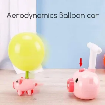 Animacinių Filmų Oro Energija Varomas Oro Balionas Automobilis Varomas Plaukioja Kiaulių Balionas Automobilių Mados Žaislai Aerodinaminis Paspirtukas Vaikams Mokomieji Žaislai