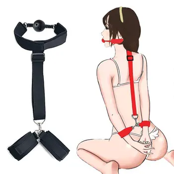 Antrankiai Sekso Atidaryti Burnos Kamštukas BDSM Bondage Tvirtinimo Fetišas Vergas Suaugusiųjų Erotinis Sekso Žaislai, Moters, Poros Žaidimai Sekso Produktai