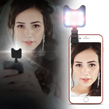 APEXEL Visų Rūšių Telefonas Įkraunamas USB Įkrovimo baterijos įkrovimo Selfie Portable LED Žiedo Užpildyti Šviesos Kamera APL-FL01