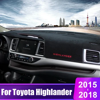 Arba Toyota Highlander XU50 2016 2017 2018 Automobilio prietaisų Skydelio Dangtelį Kilimėliai Trinkelėmis Priemonė Platforma Stalas Kilimai Priedai