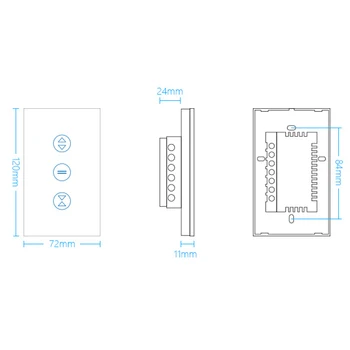 ASEER Smart Home JAV/AU WIFI Smart Touch Užuolaidų Jungiklis Valdymas Balsu Alexa,protingas, Žaliuzės, užuolaidos jungiklis 110-240V smart switch