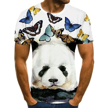 Atsitiktinis 3D spausdinimo trumparankoviai marškinėliai viršuje atsitiktinis O-kaklo erelis vyriški T-shirt gyvūnų pasaulio vasaros T-shirt viršuje plius dydis