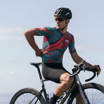 Attaquer Unisex Visą Dieną Kaleidoscope dviračių Džersis Trumpas rankovės lenktynių drabužių Spalvinga jojimo marškinėliai camisa ciclismo