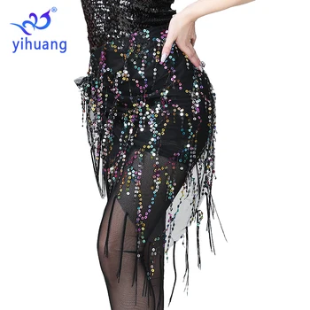 Aukštos Kokybės China Pilvo Šokis Hip-Skara Moterų Dancewear Diržo Festivalis Klubo Sijonas Apvyniokite Šaliku Helovinas Kostiumai