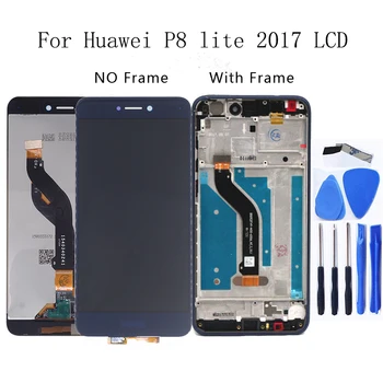 Aukštos kokybės Huawei P8 Lite 2017 LCD Ekranas Jutiklinis ekranas pakeisti P8 Lite 2017 PRA-LA1 PRA-LX1 PRA-LX3 Remonto komplektas