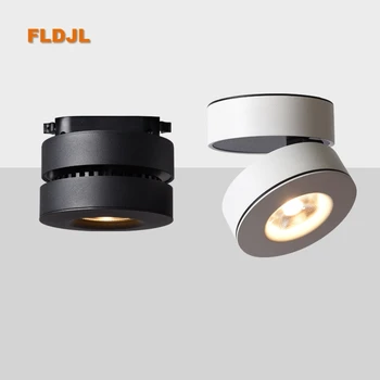 Aukštos kokybės Pritemdomi Paviršiaus Sumontuoti LED Šviestuvai 10W12W COB LED Lubų šviestuvas Apšvietimas AC110-220V LED Lempos, Patalpų Apšvietimas