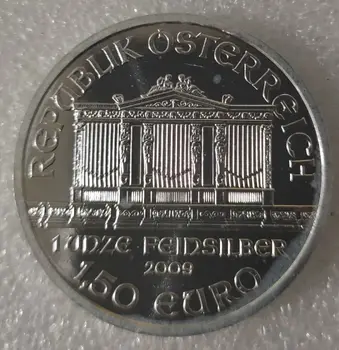 Austrijos Filharmonija Sidabro Moneta, 1 Oz Senas Nekilnojamojo Sidabro Coin Originalus Monetų Europoje Kolekcines Monetos
