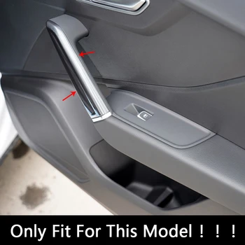 Automobilio Stilius Vidinė Durų Rankena Rėmo Apdaila Padengti Apdaila Audi Q2 2018-2021 Anglies Pluošto Spalvos Durų Rankenos Bumbulą Modifikuoti Priedai