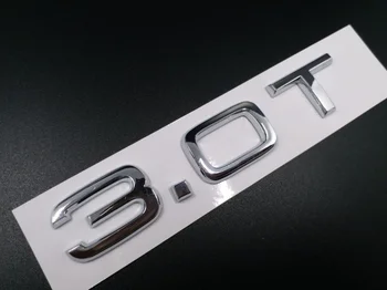 Automobilių 3D ABS Galinis Kamieno Emblema Raidžių Skaičius Logotipas Ženklelis Decal Audi 2.0 2.4 3.0 3.2 3.6 4.2 1.8 T 2.0 3.0 T T emblemų