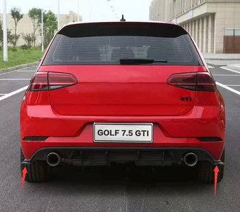 Automobilių Galinis Bamperis Skaldymo Lūpų Spoileris VW GOLF 7.5 MK 7.5 GTI Bamperis 2018 2019 Galinis Spoileris, Šakotuvai