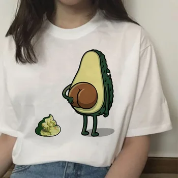 Avokado veganų moterų femme marškinėliai juokinga marškinėlius harajuku derliaus Grafinis estetinės korėjos t-shirt stiliaus moteris ulzzang kawaii 90s
