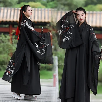 Azijos Tradicinis Japonų Suknelė Unisex Moterys Vyrai Krano Siuvinėjimo Kimono Yukata Šalies Cardigan Haeajuku Hanfu Helovyno Cosplay