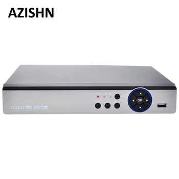 AZISHN FULL HD 8CH HAINAUT 4M/4M Hybrid ONVIF Tinklo NVR 8CH HAINAUT DVR VGA HDMI UTC XVR RS485 P2P už HAINAUT/TVI/CVI/CVBS/IP 5 In 1