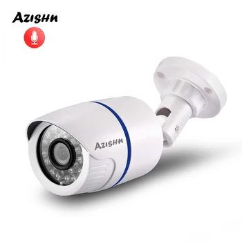 AZISHN Garso H. 265 2MP 25fps HD 1080P IP Kamera Kulka Lauko AI protingų Namų Apsaugos Kamera Judesio Aptikti RTSP P2P ONVIF XMEye