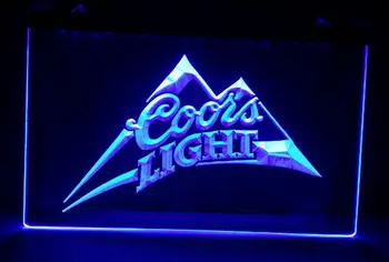 B-18 Coors Light alaus baras pub club 3d ženklų LED Neon Light Pasirašyti namų dekoro amatai