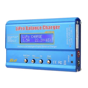 B6 80W Skaitmeninis LCD Balanso Įkroviklis Išleidiklis už LLiPo NiMH RC Baterijos Naujos