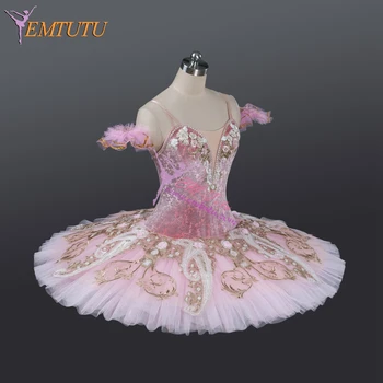 Ballerina profesionalių baleto mdc rožinė klasikinio baleto tutus blynas konkurencijos baleto kostiumų spektaklis baleto suknelė