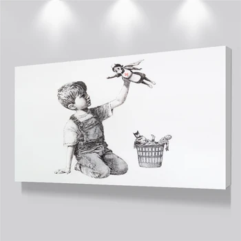 Banksy Žaidimas Keitiklis Slaugytoja Duoklė Sienos Meno Tapybos Drobės Plakatų ir Nuotraukų Office Ligoninės Kambarį Miegamojo Puošimas
