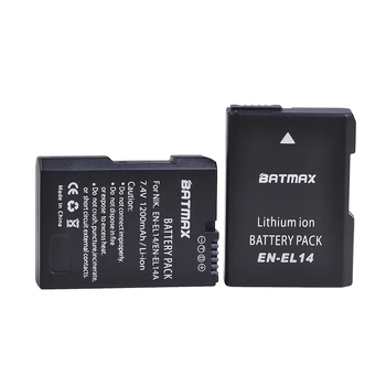 Batmax LT-EL14a EN-EL14 ENEL14 Baterija akku+LCD USB Dual Kroviklis Nikon D3100 D3200 D3300 D3400 D3500 D5600 D5100 D5200 P7000