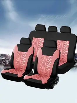 Bendra Priekinės/galinės Automobilio Sėdynės Apima Kvėpuojantis 3D Drugelis Spaudinių Sėdynės Pagalvėlė Apima Automobilių Apdailos Raudonos, Mėlynos, Rožinės, Pilkos
