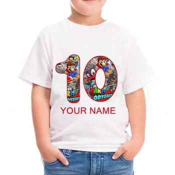 Berniukai Skaitmeninio Spausdinimo T-Shirt Vaikų Vasaros T-Shirt Duomenys Tinka Amžiaus Juokingi Gimtadienio Vaikų Mergaičių Atsitiktinis Viršūnės