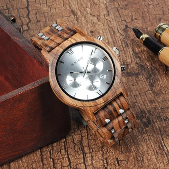 BOBO PAUKŠČIŲ Vyrų Mediniai Prabangūs Laikrodžiai 2020 Medienos Kvarcinis Laikrodis Viršų Prekės ženklo Laikrodžiai Laikrodis Medinėje Dovanų Dėžutėje relogio masculino