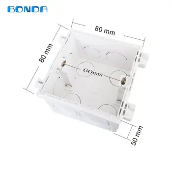 BONDA smart home touch jungiklis priedai grūdinto stiklo plokštė/jungiklis apačioje langelyje