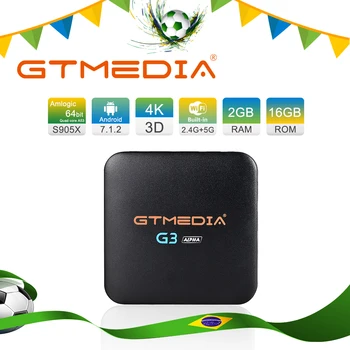 Brazilija GTMEDIA G3 Alfa Android TV BOX 