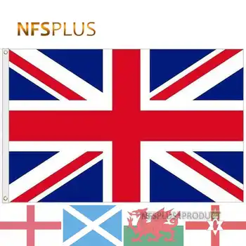 Britų Vėliavos UK Union Jack 90x150cm Poliesteris Anglija Škotija Velsas, Šiaurės Airija, Namuose Dekoratyvinių Vėliavų Jungtinė Karalystė