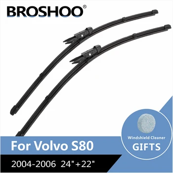 BROSHOO Automobilių Stilius Valytuvai Volvo S80/S80L Modelio Metai Nuo 1998 m. Iki 2016 Tinka Standartinis Kablys/Mygtukas/Žiupsnelis Tab Ginklų