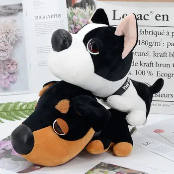 Candice guo! mielas pliušinis žaislas gražių animacinių filmų didele galva papa šuo shiba haskis šarpėjų šuniuką, minkšti kimštiniai lėlės gimtadienio dovana pagalvės