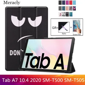 Case for Samsung Galaxy Tab A7 10.4 SM-T500/T505 Tablet Reguliuojami Veidrodėliai Stovi Dangtelis A7 dovana 2020 vaikai funda Magnetinės plėvelės