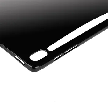 Case For Samsung Galaxy Tab S6 10.5 2019 TPU Silicio Aišku, Soft Case for Samsung Tab S6 SM-T860 T865 Skaidrus galinis Dangtelis+Rašiklis