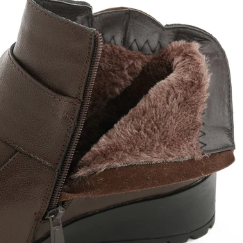 CEYANEAO 2018 naujas Žiemos motina batai originali leahter medvilnės batai šilti batai anttlip kulkšnies motina žiemos butas bootsE1185