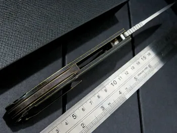 CH3504 sulankstomas peilis S35VN ašmenys retro vario, titano lydinio rankena flipper kempingas išgyvenimo peilis kišenėje Gelbėjimo edc multi įrankiai