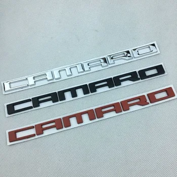 Chrome/ Black/ Red Automobilio Šone Emblema CAMARO Raidžių Ženklelis Kūno Kamieno Lipdukas, skirtas Camaro RS SS ZL1 Z28