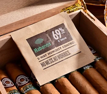CIGARLOONG Pelninga Cigarų Drėkintuvas Maišelį Profesija Išlaikyti 69% Drėgnumo Boveda 8/ 60 G Cigarų Humidoras