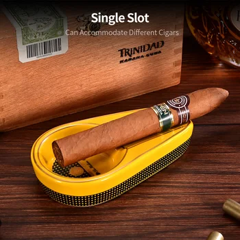 COHIBA Cigarų Dalykėlių Keramikos Peleninę Vieną Cigarų Laikiklis Apvalus Blykstės Lizdą, 4 Spalvos Geltona Tabako Cigarečių Aksesuaras Peleninė