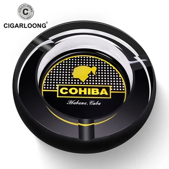COHIBA Prabangūs Krištolo Cigarų Peleninė 3 Peleninės 1 Dizaino Namų Portable Home Cigarečių Peleninę Lauko Peleninė CLG-0011