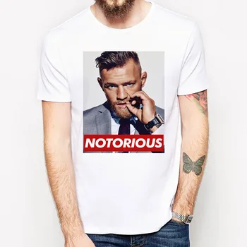 Conor mcgregor marškinėliai vyrams mados marškinėlius juokingas cool Atspausdintas Trumpas Rankovės Marškinėliai Vyrams Tees Juokinga T-Shirt