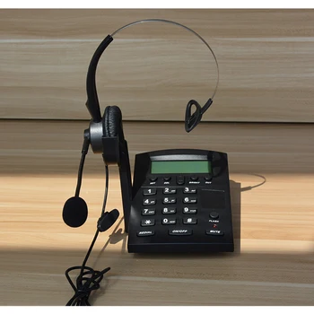 Corded Telefono Skambučių Centro Dialpad laisvų Rankų įranga Telefonas su FSK ir DTMF Skambintojo ID ir Perrinkimas, Reguliuojamas LCD Ryškumas & Tomas