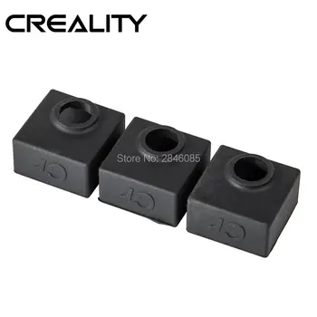 CREALITY 3D Originalus 3Pcs/daug Šildytuvo Blokas Silikono Padengti MK7/MK8/MK9 Hotend už Creality CR-10, 10S, 10S4, 10S5, Ender 3, CR20