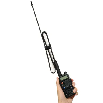 CS Taktinis Antena Walkie Talkie Baofeng UV-5R UV-82 SMA-Female Jungtis VHF UHF 144/430Mh Sulankstomas UV9R PLIUS Kumpio ir CB Radijo ryšio