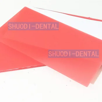 Dantų Lab Medžiagos Pagrindo Plokštės Termo Stabilus Raudonas Vaškas Lapas Valplast, Dantų Vaškas Stomatologas Pagalbiniai Storis 1,3 mm be