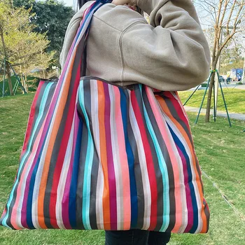 Didelė daugkartinio naudojimo daugkartinio naudojimo pirkinių krepšys tote krepšys sulankstomas motinos pečių maišą nešti maišelį galima skalbti sunkiųjų nailono 2020 m.