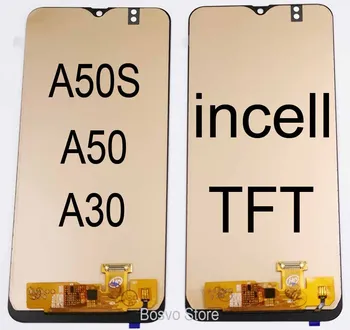 Didmeninė 5 gabalas/daug Incell Samsung A30 A50 A50S LCD ekranas A305 A305F/DS A505 A505F A507 A507F su touch asamblėja