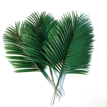 Dirbtinių palmių lapų, 10vnt Žalieji augalai Dekoratyviniai / dirbtinės gėlės apdaila / vestuvių papuošimas / 54cm ilgio