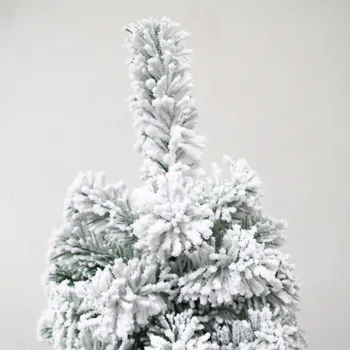Dirbtinės Kalėdų Medis, Pušis, Baltoji Big Šiaurės Flocking 2021 Naujųjų Metų Dekoracija Led Durų Sienų Puošyba, Suvenyrų Scenos Dekoras