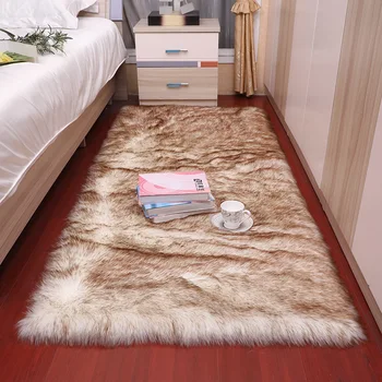 Dirbtinės Vilnos Gyvenamasis kambarys/miegamasis Kilimas neleidžiančioms slysti minkštas 80cm * 180 cm kilimų mat Raudona balta rausva pilka juoda 15 spalvų Skalbti